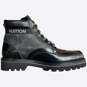 Louis Vuitton Monogram Black Men's Boots